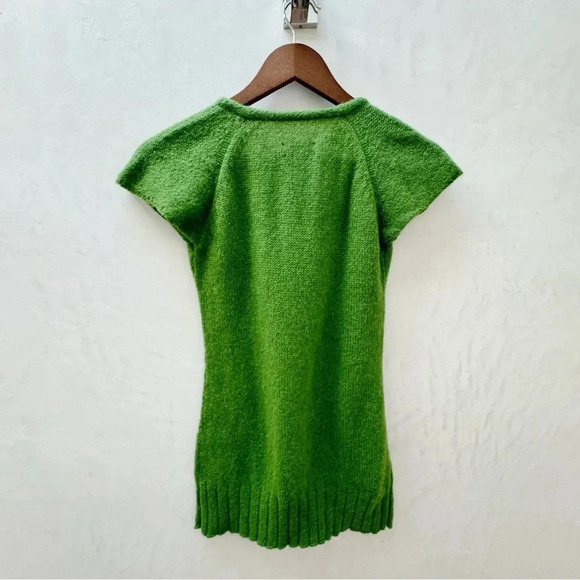 Paul Frank || Wool Blend Scoop Neck Sweater Top Green XS - Picture 3 of 8